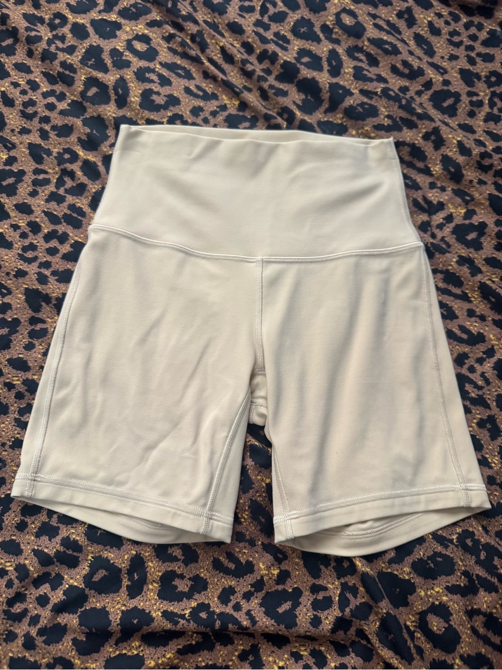 Lululemon Beige Biker Shorts
